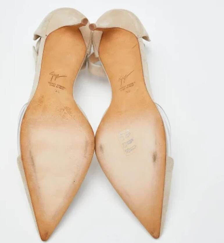 Giuseppe Zanotti Pre-owned Suede heels Beige Dames