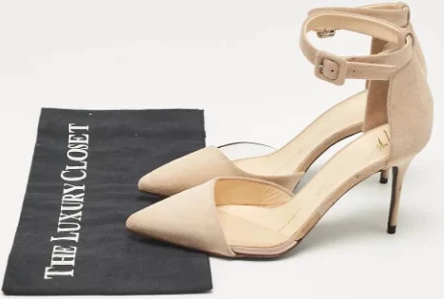 Giuseppe Zanotti Pre-owned Suede heels Beige Dames