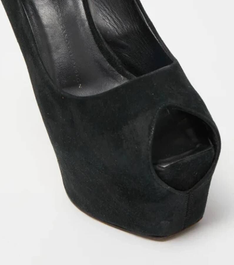 Giuseppe Zanotti Pre-owned Suede heels Black Dames