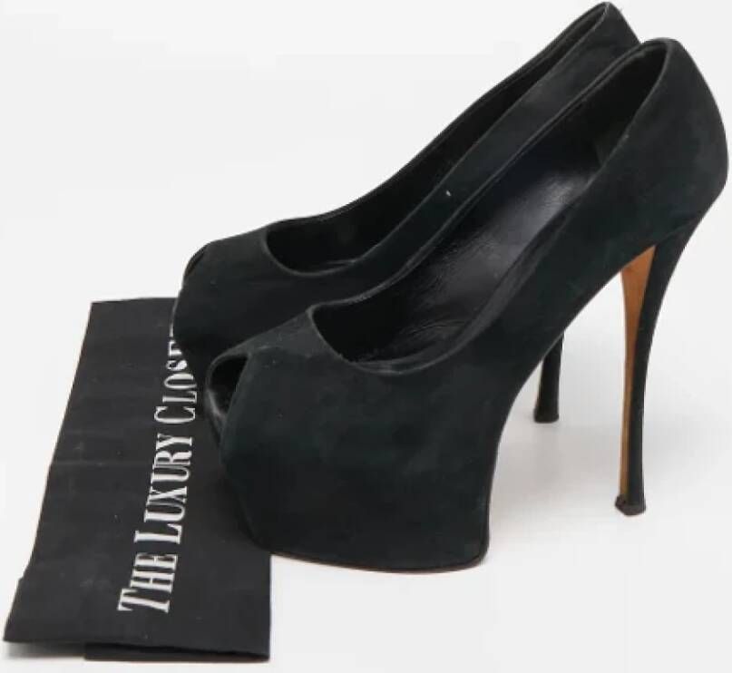 Giuseppe Zanotti Pre-owned Suede heels Black Dames