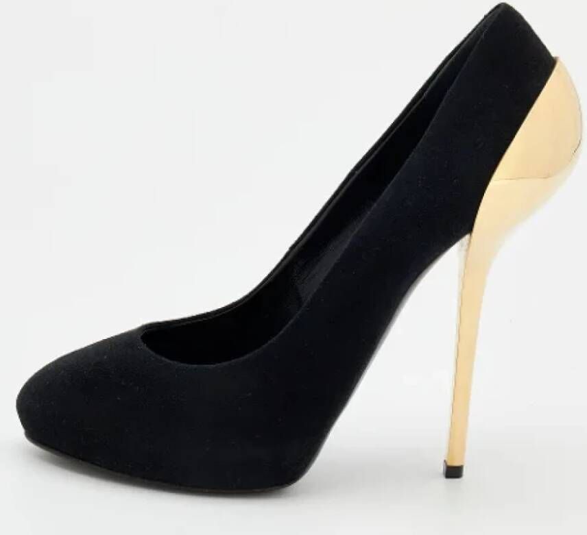 Giuseppe Zanotti Pre-owned Suede heels Black Dames