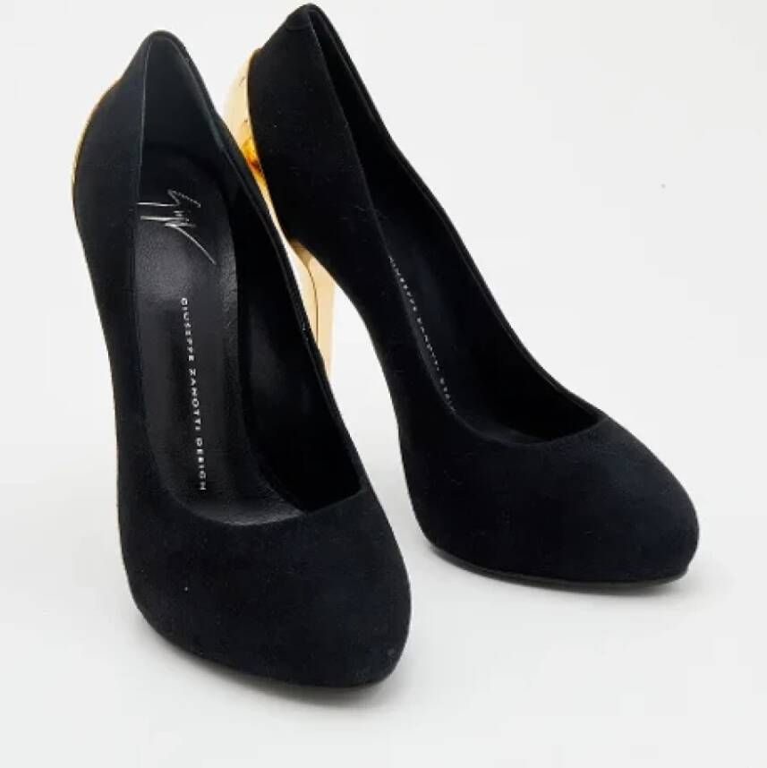 Giuseppe Zanotti Pre-owned Suede heels Black Dames