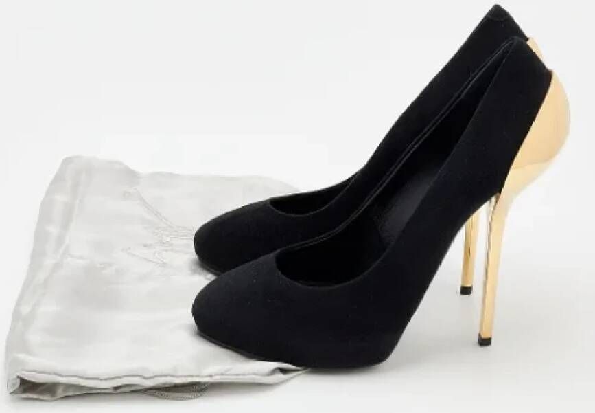 Giuseppe Zanotti Pre-owned Suede heels Black Dames