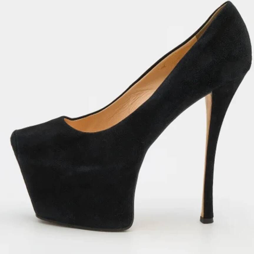 Giuseppe Zanotti Pre-owned Suede heels Black Dames