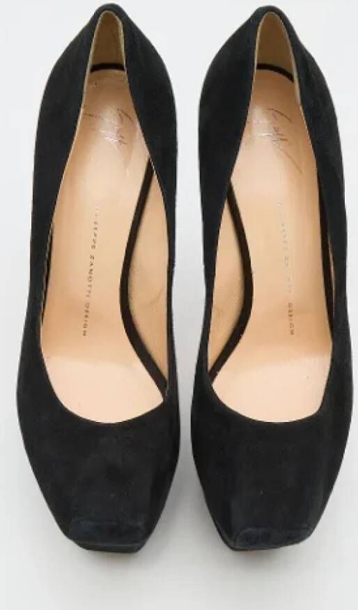 Giuseppe Zanotti Pre-owned Suede heels Black Dames