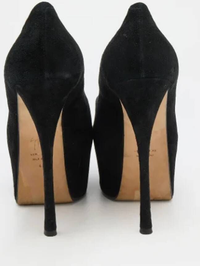 Giuseppe Zanotti Pre-owned Suede heels Black Dames