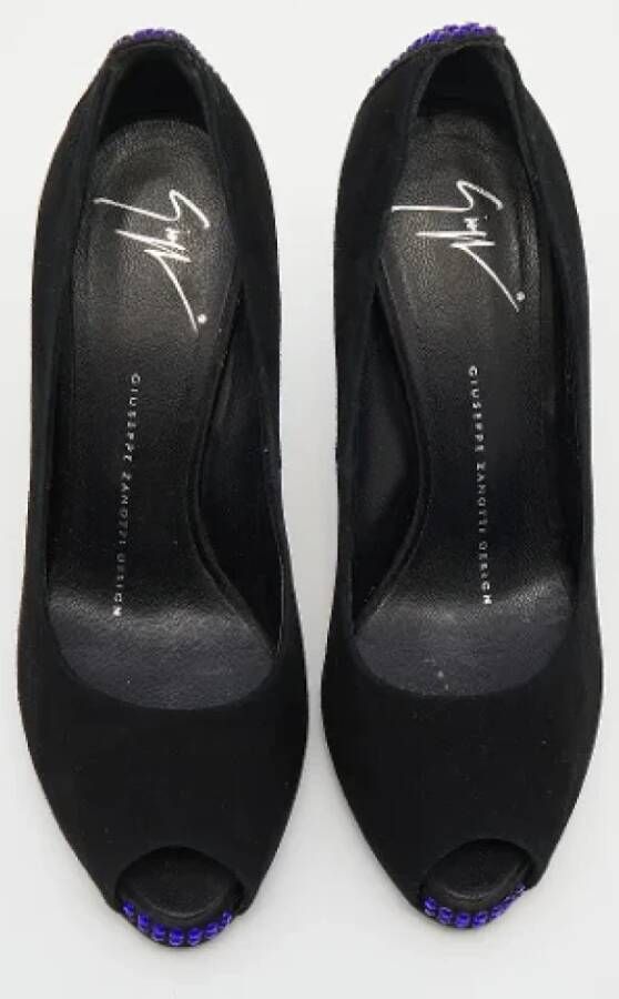 Giuseppe Zanotti Pre-owned Suede heels Black Dames