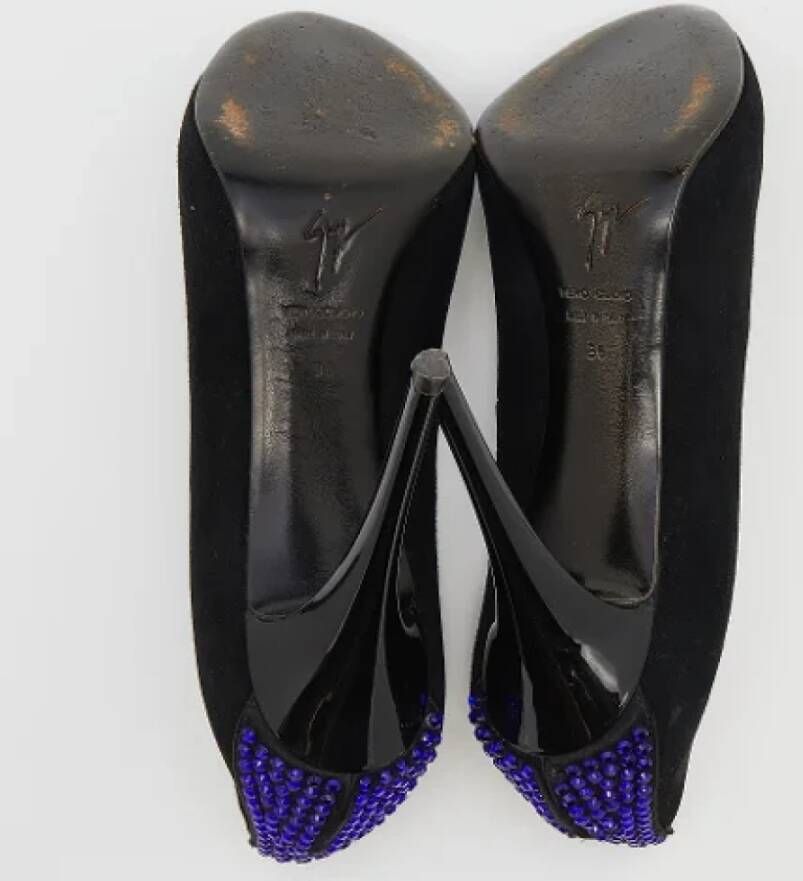 Giuseppe Zanotti Pre-owned Suede heels Black Dames