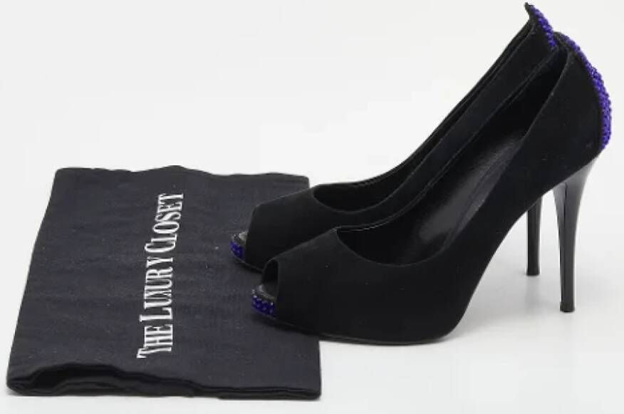 Giuseppe Zanotti Pre-owned Suede heels Black Dames