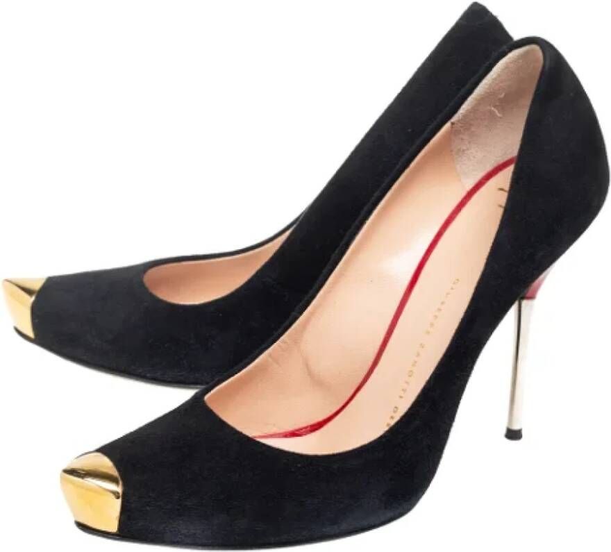 Giuseppe Zanotti Pre-owned Suede heels Black Dames