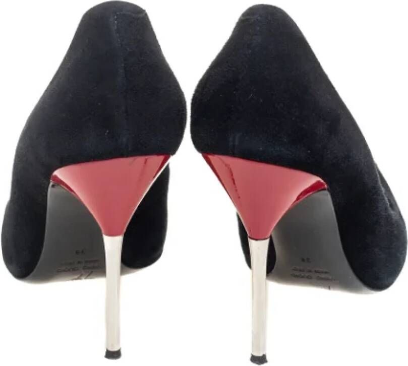 Giuseppe Zanotti Pre-owned Suede heels Black Dames