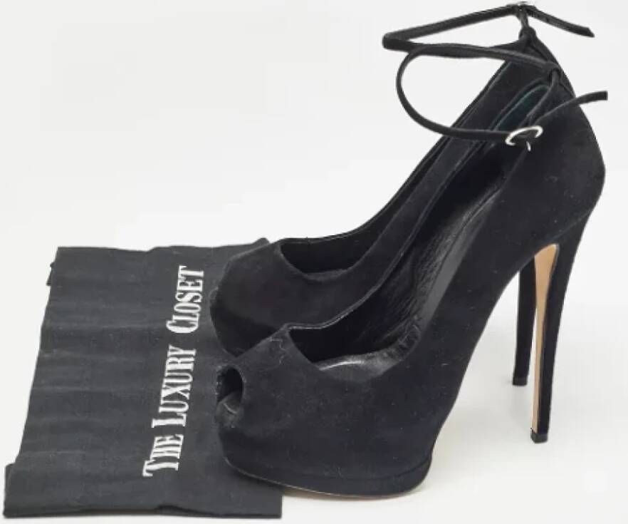 Giuseppe Zanotti Pre-owned Suede heels Black Dames