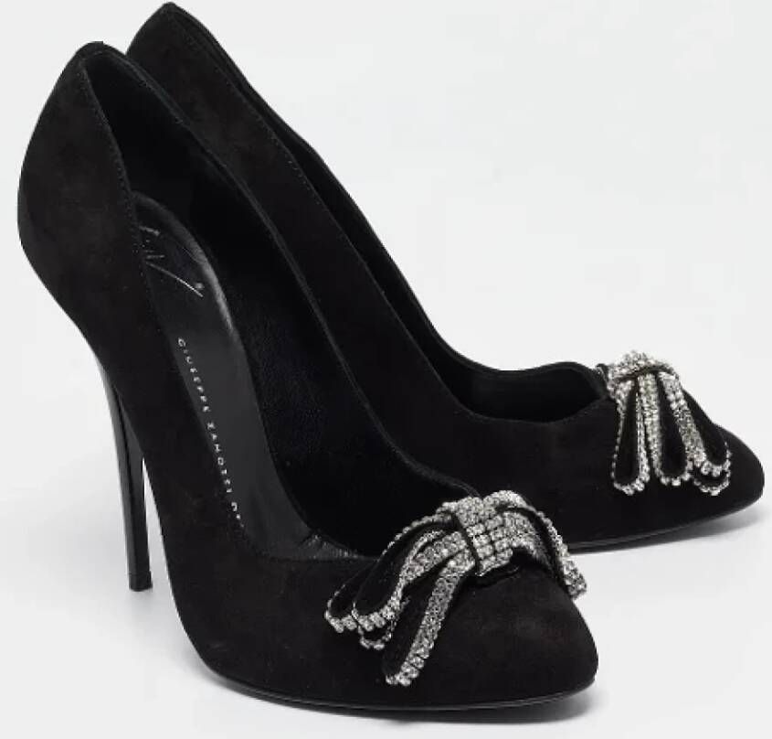 Giuseppe Zanotti Pre-owned Suede heels Black Dames