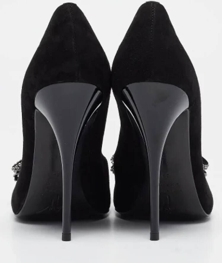 Giuseppe Zanotti Pre-owned Suede heels Black Dames