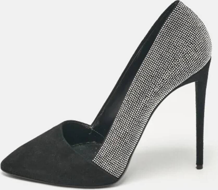 Giuseppe Zanotti Pre-owned Suede heels Black Dames