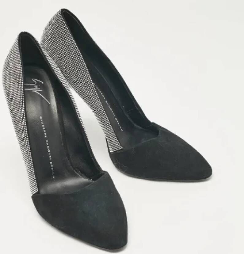 Giuseppe Zanotti Pre-owned Suede heels Black Dames