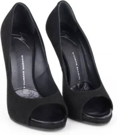 Giuseppe Zanotti Pre-owned Suede heels Black Dames