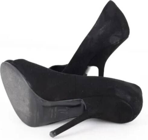 Giuseppe Zanotti Pre-owned Suede heels Black Dames