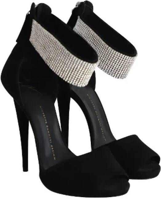 Giuseppe Zanotti Pre-owned Suede heels Black Dames