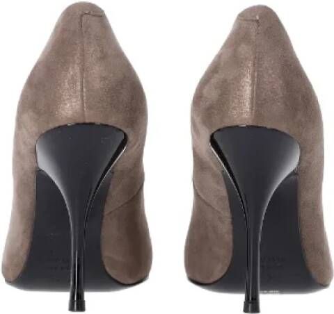 Giuseppe Zanotti Pre-owned Suede heels Gray Dames