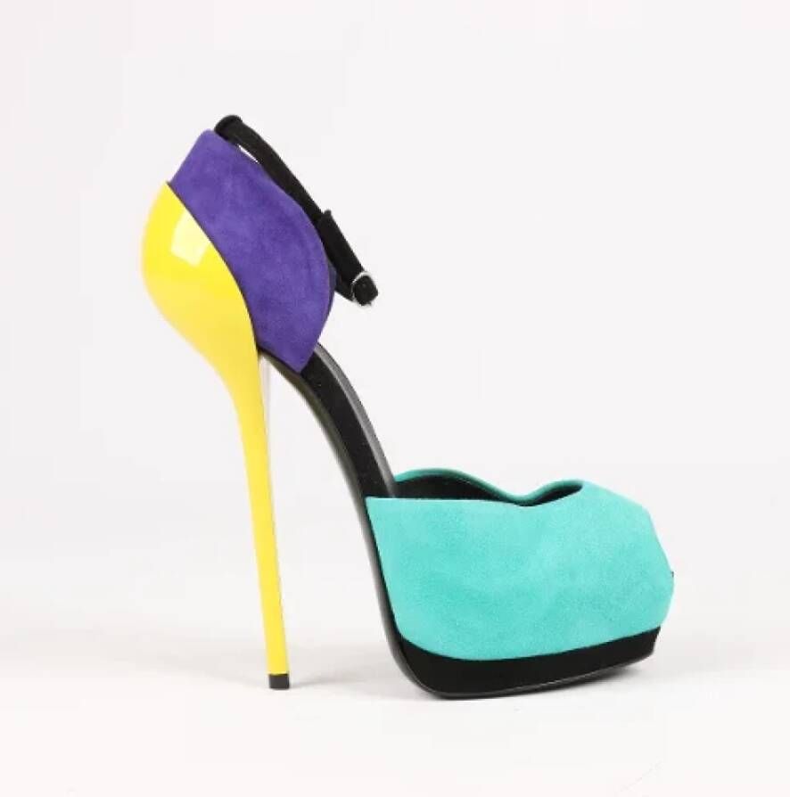 Giuseppe Zanotti Pre-owned Suede heels Multicolor Dames