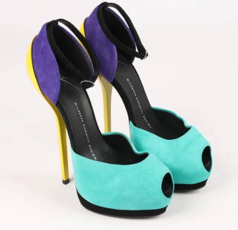 Giuseppe Zanotti Pre-owned Suede heels Multicolor Dames