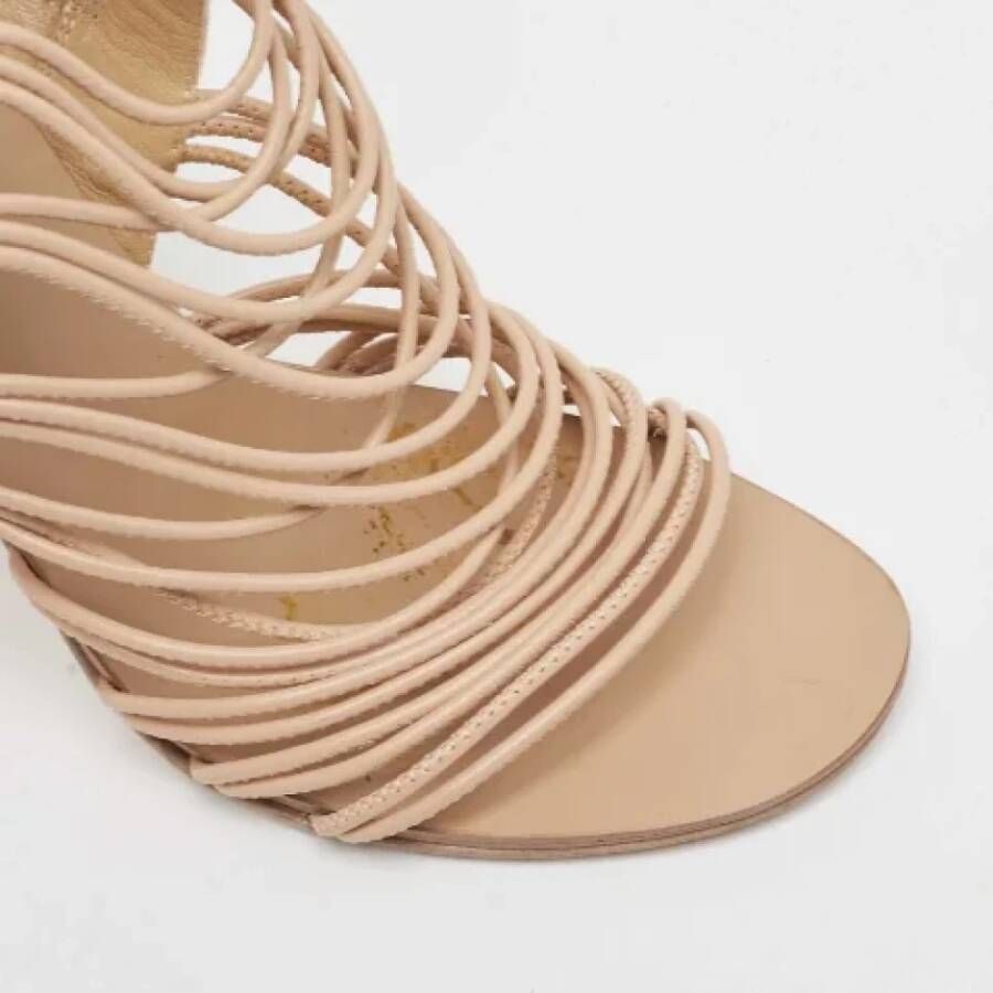 Giuseppe Zanotti Pre-owned Suede sandals Beige Dames