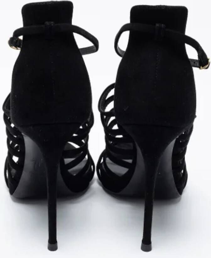 Giuseppe Zanotti Pre-owned Suede sandals Black Dames