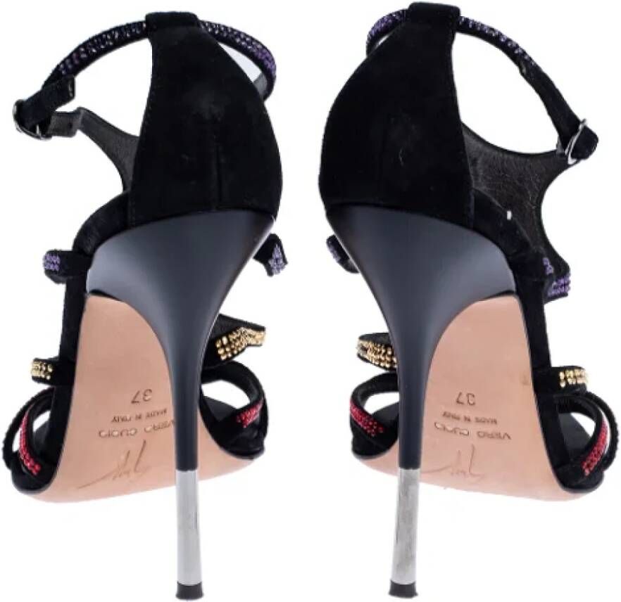 Giuseppe Zanotti Pre-owned Suede sandals Black Dames