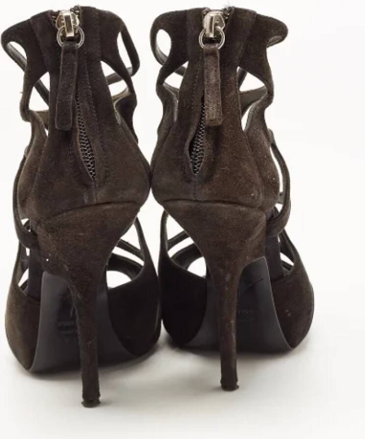 Giuseppe Zanotti Pre-owned Suede sandals Black Dames