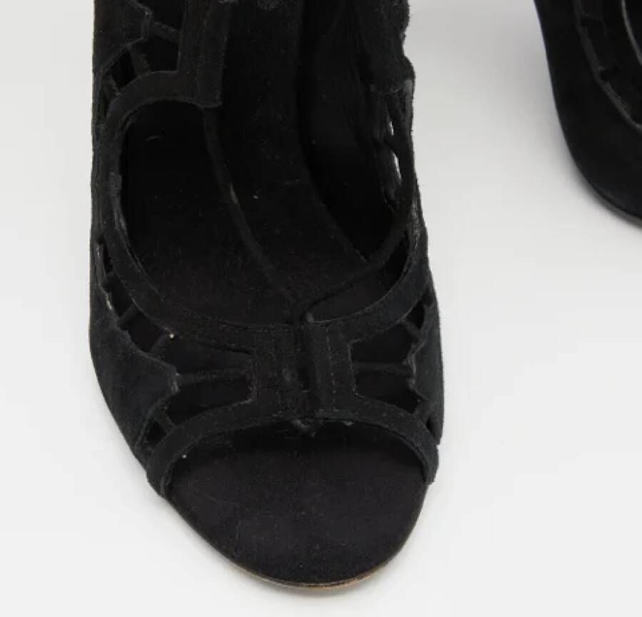 Giuseppe Zanotti Pre-owned Suede sandals Black Dames