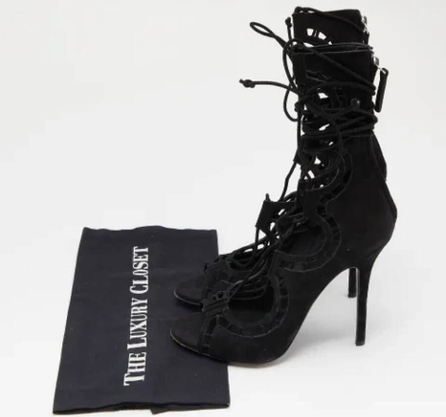 Giuseppe Zanotti Pre-owned Suede sandals Black Dames