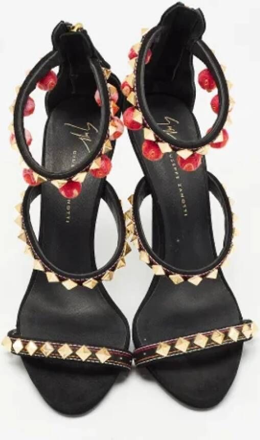 Giuseppe Zanotti Pre-owned Suede sandals Black Dames