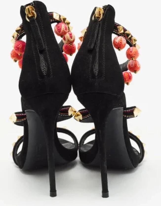 Giuseppe Zanotti Pre-owned Suede sandals Black Dames