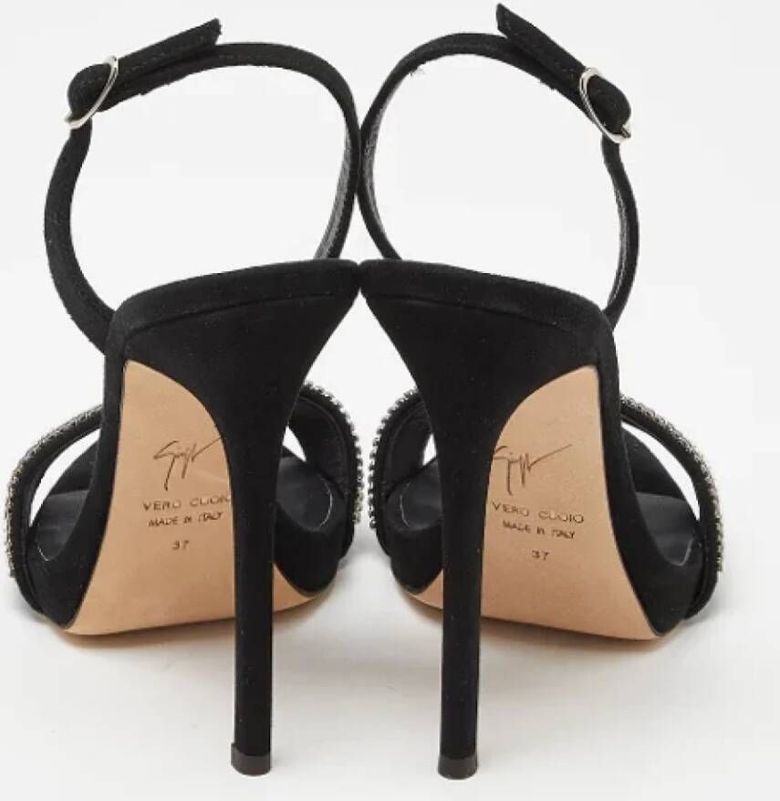 Giuseppe Zanotti Pre-owned Suede sandals Black Dames