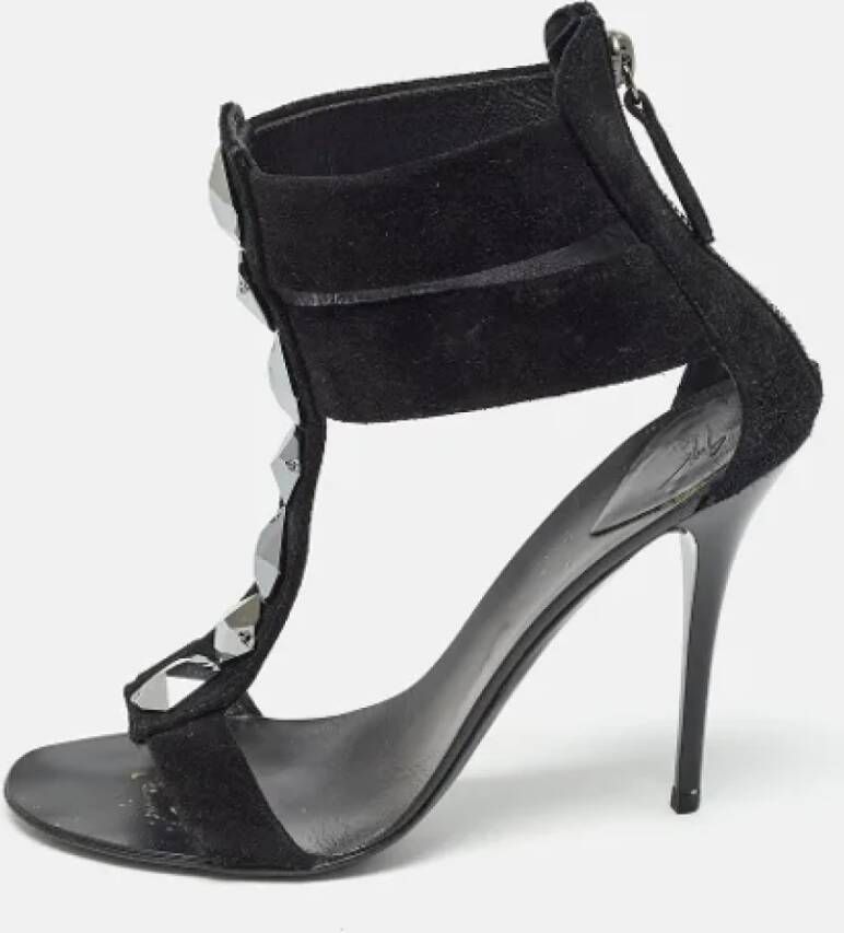 Giuseppe Zanotti Pre-owned Suede sandals Black Dames