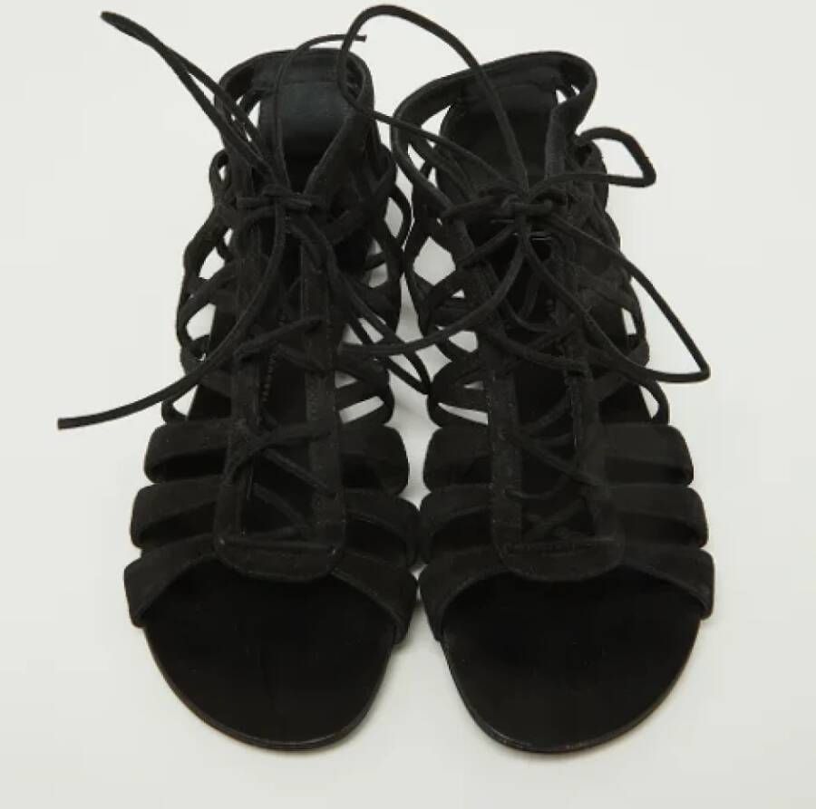 Giuseppe Zanotti Pre-owned Suede sandals Black Dames