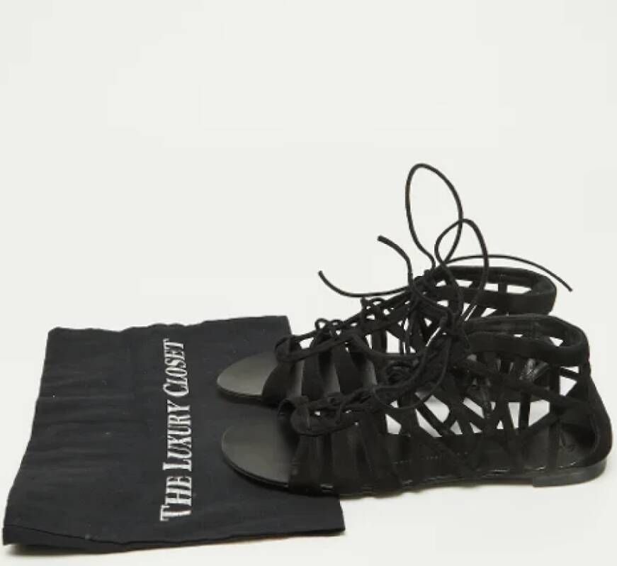 Giuseppe Zanotti Pre-owned Suede sandals Black Dames