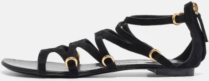 Giuseppe Zanotti Pre-owned Suede sandals Black Dames