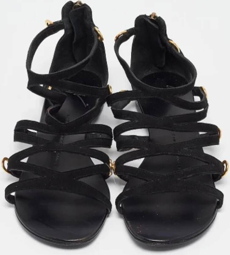 Giuseppe Zanotti Pre-owned Suede sandals Black Dames