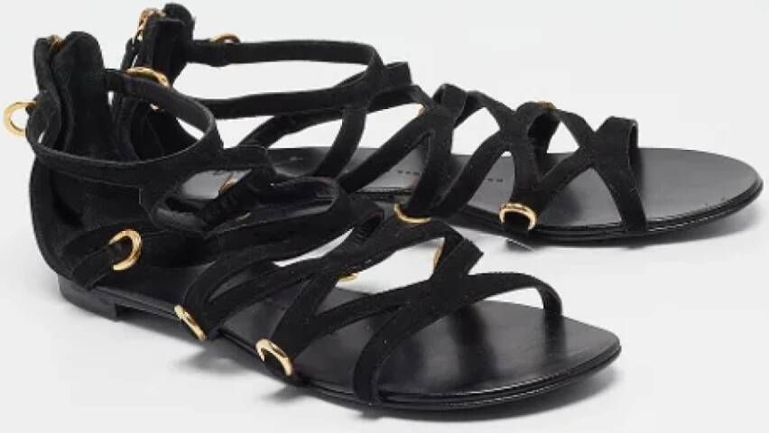 Giuseppe Zanotti Pre-owned Suede sandals Black Dames