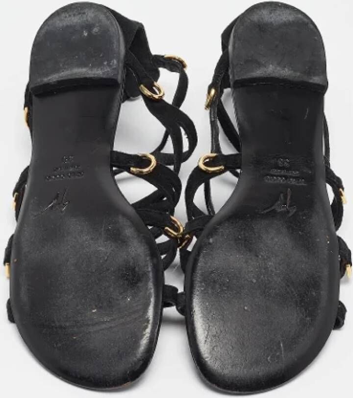 Giuseppe Zanotti Pre-owned Suede sandals Black Dames