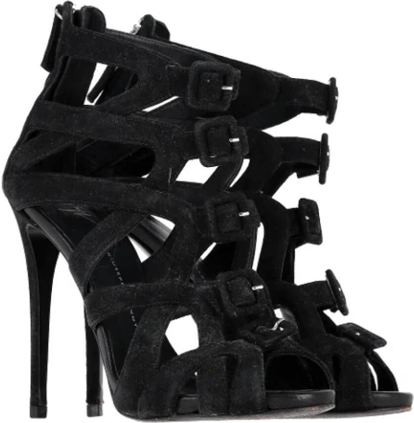 Giuseppe Zanotti Pre-owned Suede sandals Black Dames