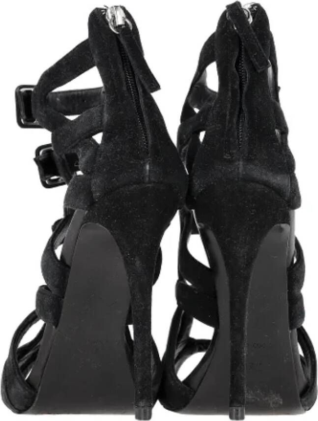 Giuseppe Zanotti Pre-owned Suede sandals Black Dames