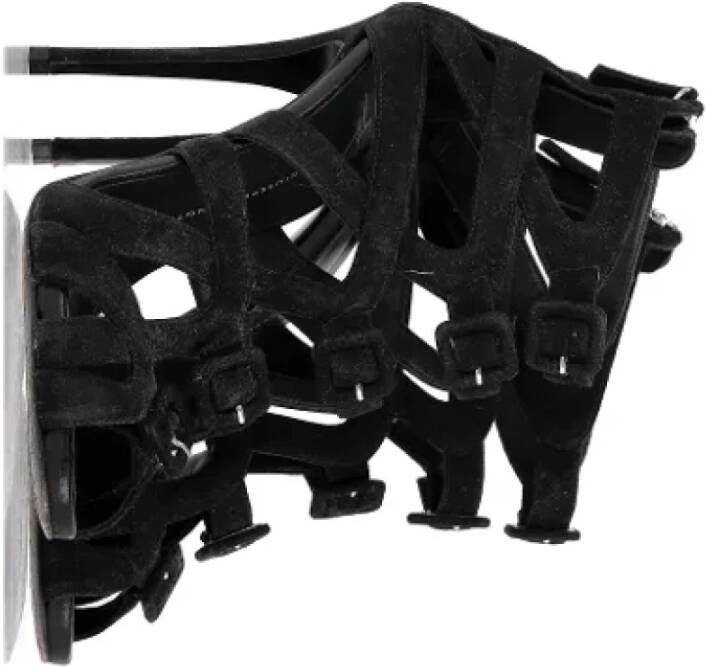 Giuseppe Zanotti Pre-owned Suede sandals Black Dames