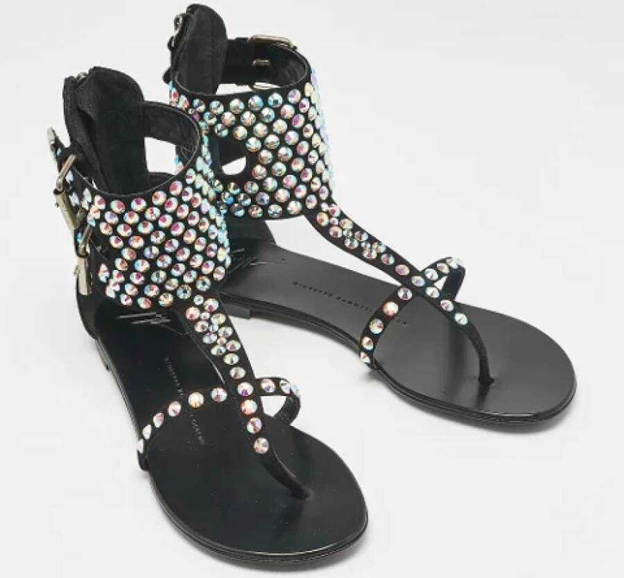 Giuseppe Zanotti Pre-owned Suede sandals Black Dames