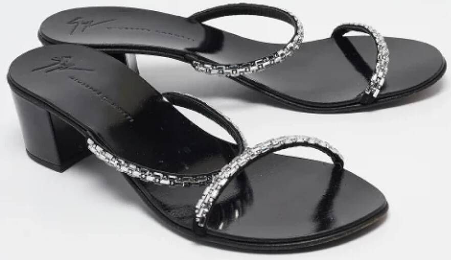 Giuseppe Zanotti Pre-owned Suede sandals Black Dames