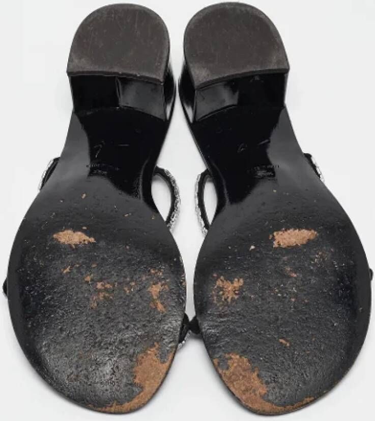 Giuseppe Zanotti Pre-owned Suede sandals Black Dames