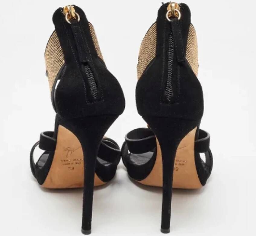 Giuseppe Zanotti Pre-owned Suede sandals Black Dames