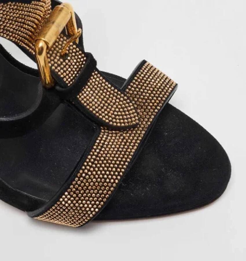 Giuseppe Zanotti Pre-owned Suede sandals Black Dames